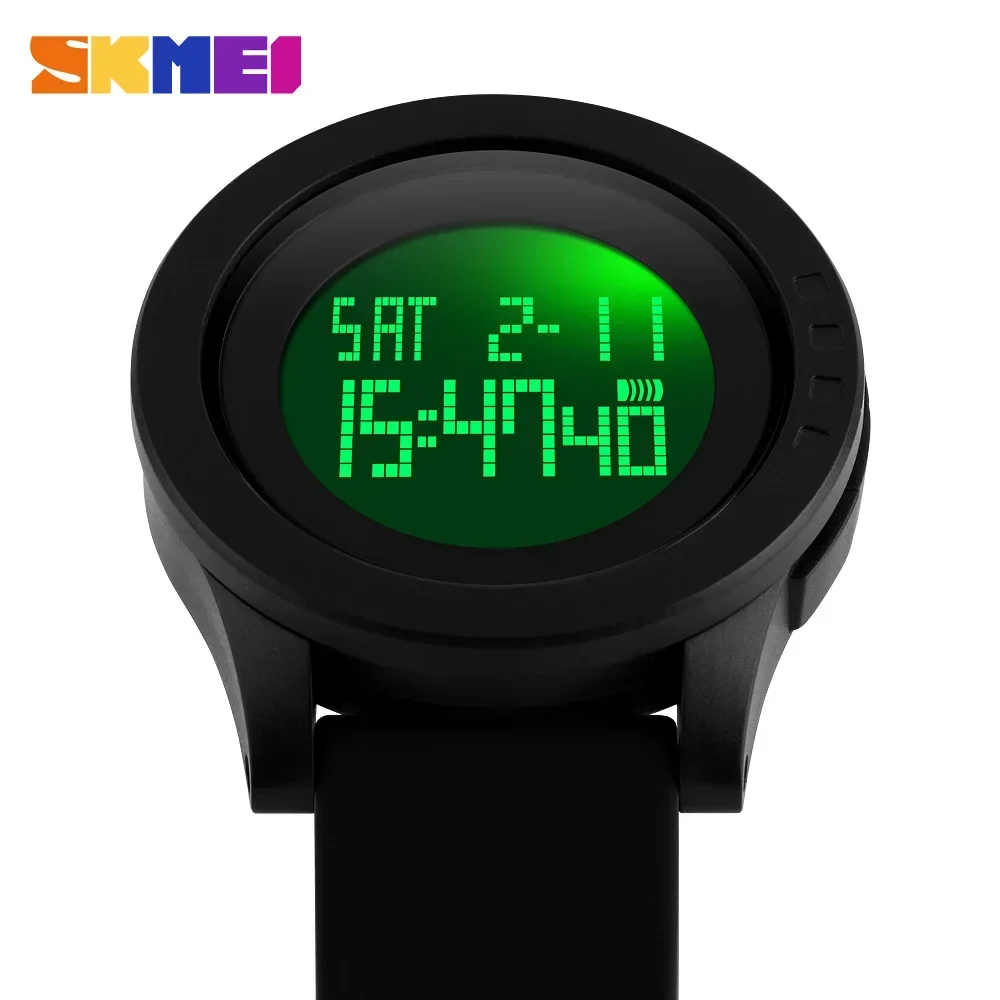 SKMEI Waterproof Alarm Calendar Watches relogio masculino Sport Watch Men LED Large Dial Digital Watch 1142 3