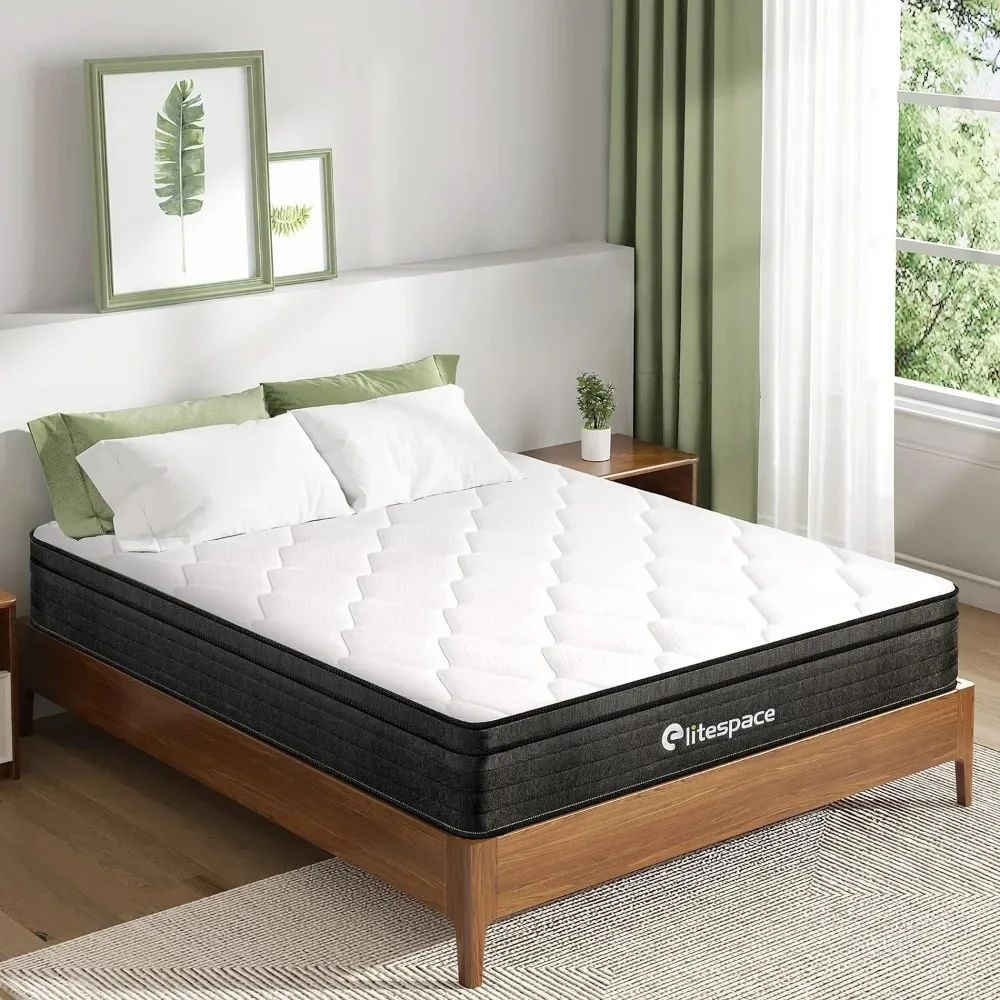 

12 Inch Memory Foam Hybrid Mattresses in a Box with Individual Pocket Spring,for Pressure Relief & Motion Isolation,Queen Size