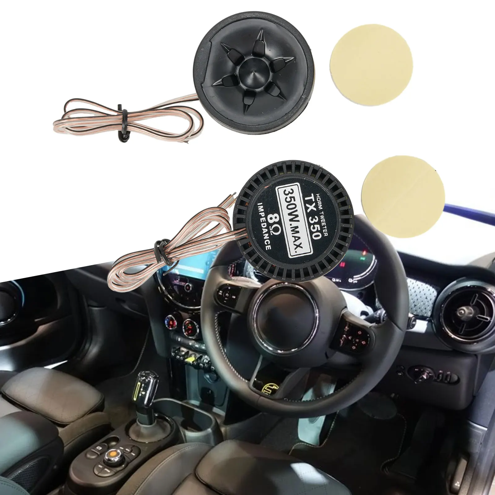Speaker Tweeter 2pcs 350W Car Speaker Audio Tweeter 91dB Loudspeaker Automobile Audio Systems Accessories 12V Super Power Sound