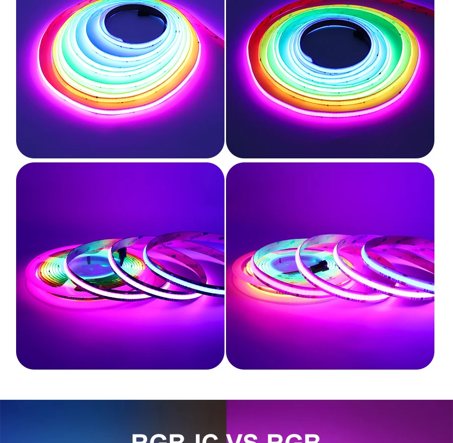 Cuttable WS2811 Addressable COB LED Ribbon Light DIY Installation Guide