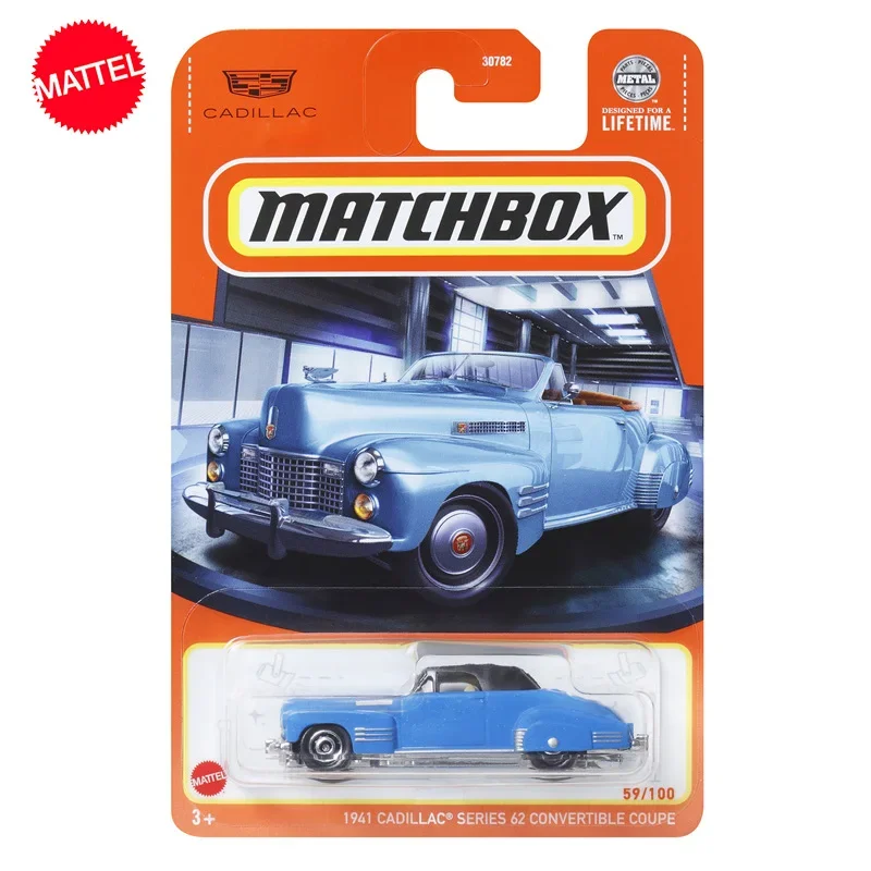 Original Mattel Matchbox Car 1/64 1941 Cadillac Series 62 Convertible Coupe Vehicle Model Toys for Boys Collection Birthday Gift