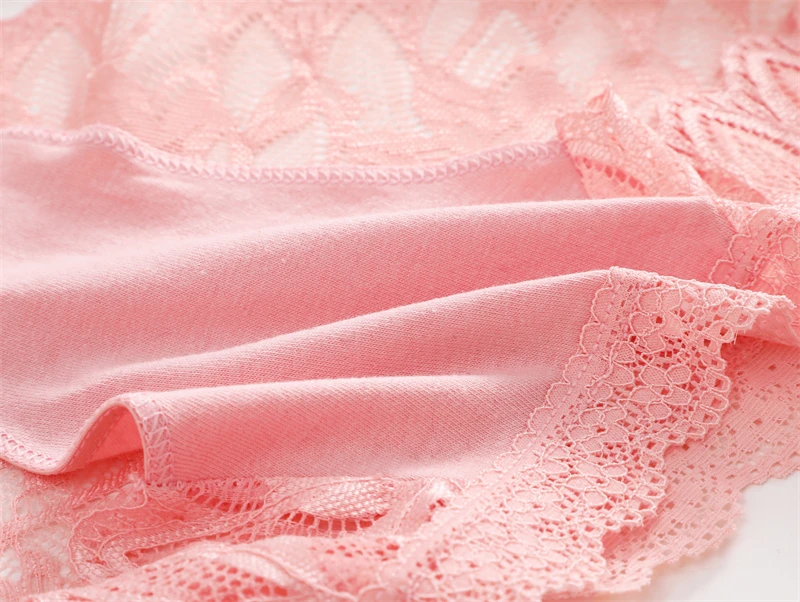FINETOO 3-teiliges Spitzen-Höschen-Set für Damen, sexy, niedrig geschnitten, mit Blumenmuster, unsichtbar, atmungsaktiv, weich, Intimwäsche – Detail 12
