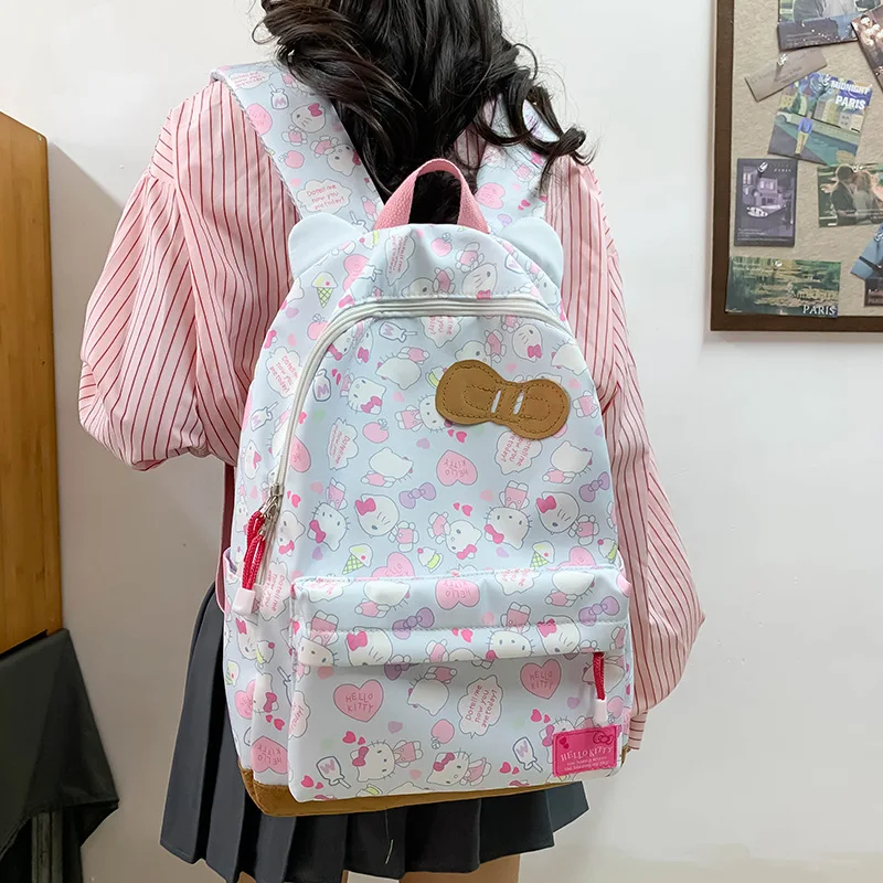 Sanrio Ins Style New Hellokitty Student Schoolbag Cute Hello Kitty Backpack Large Capacity Backpack 3