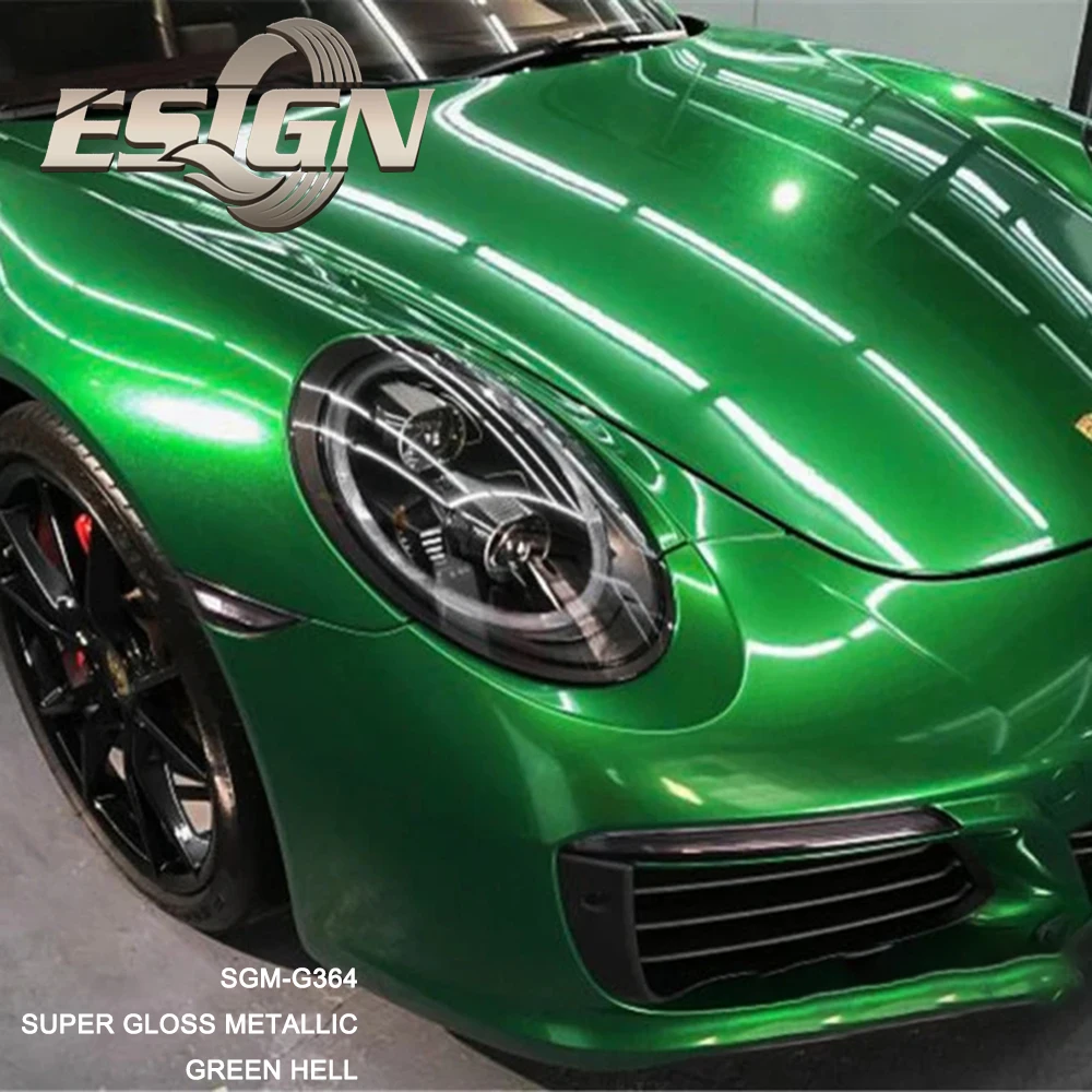 Best Gloss Hell Green Vinyl Wrap  Hell Green Car Wraps - ALUKOVINYL