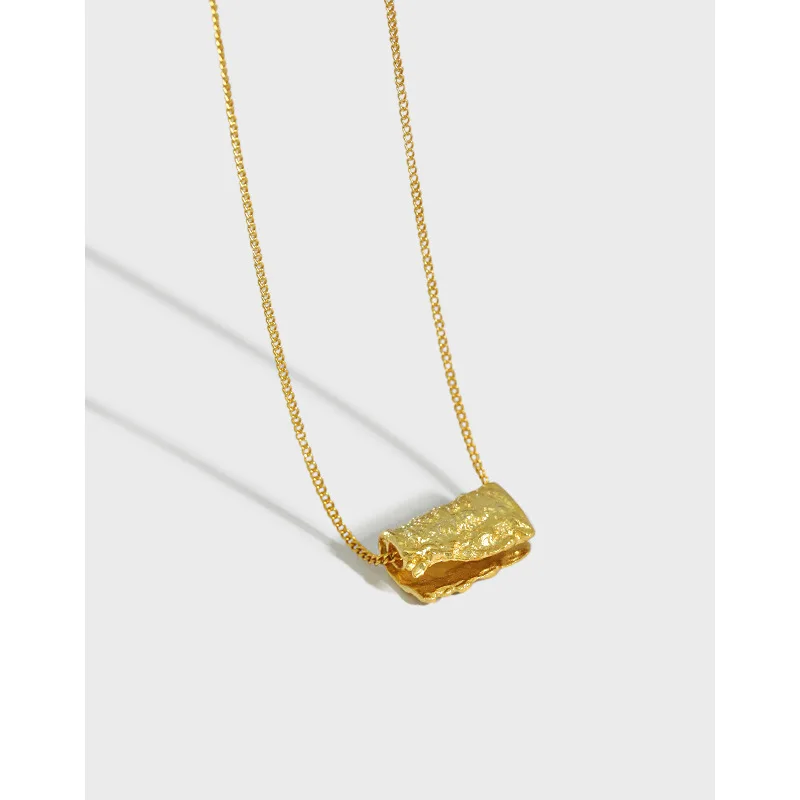 

925 sterling silver minimalist 18k gold plated necklace gold jewelry