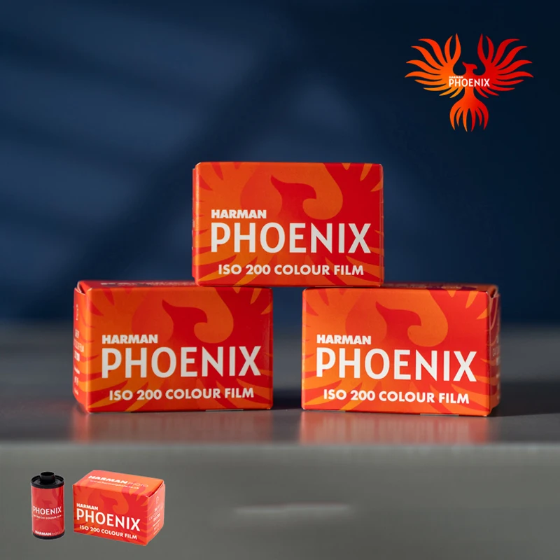 1-5ROLLS Rolls HARMAN PHOENIX 200 Harman Photo 135 Color Film ISO  200  Negative 36EXP C41 Process（ ExpirationDate: 2025）