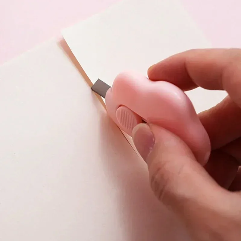 Utility Knife Cute Rabbit Cloud Color Mini Portable Paper Cutter Cutting Razor Blade Office Stationery Supplies