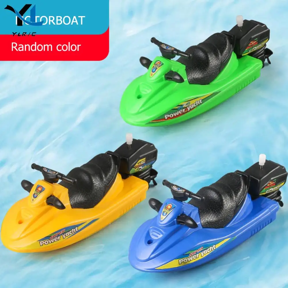 Interactive Water Spray Beach Toy Speed Boat Ship Toys Float Water Classic Winding Clockwork Boy Shower Bath Toy 3