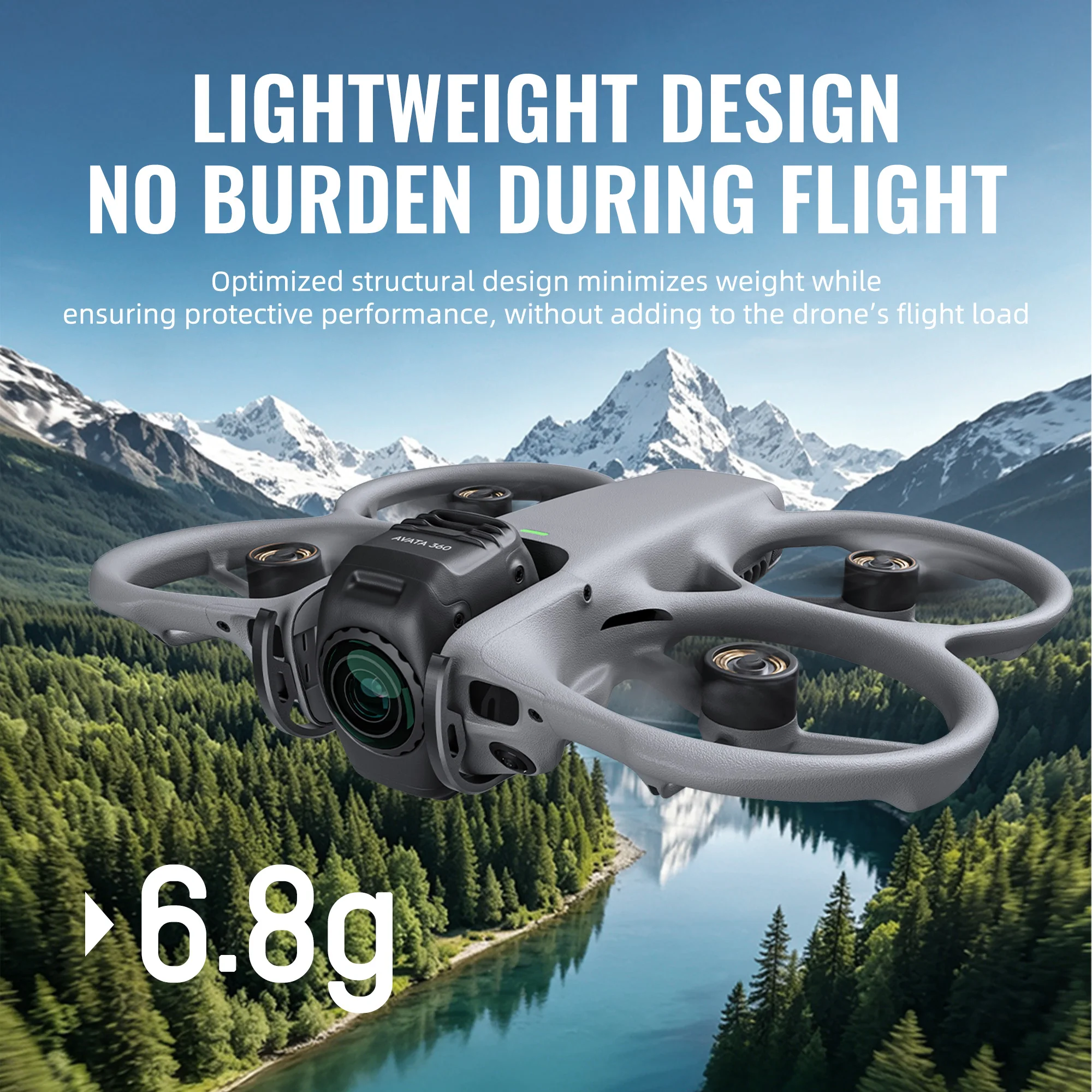 Installation du pare-chocs métal STARTRC sur DJI Avata 360, protection anti-collision en alliage d'aluminium prête à l'emploi