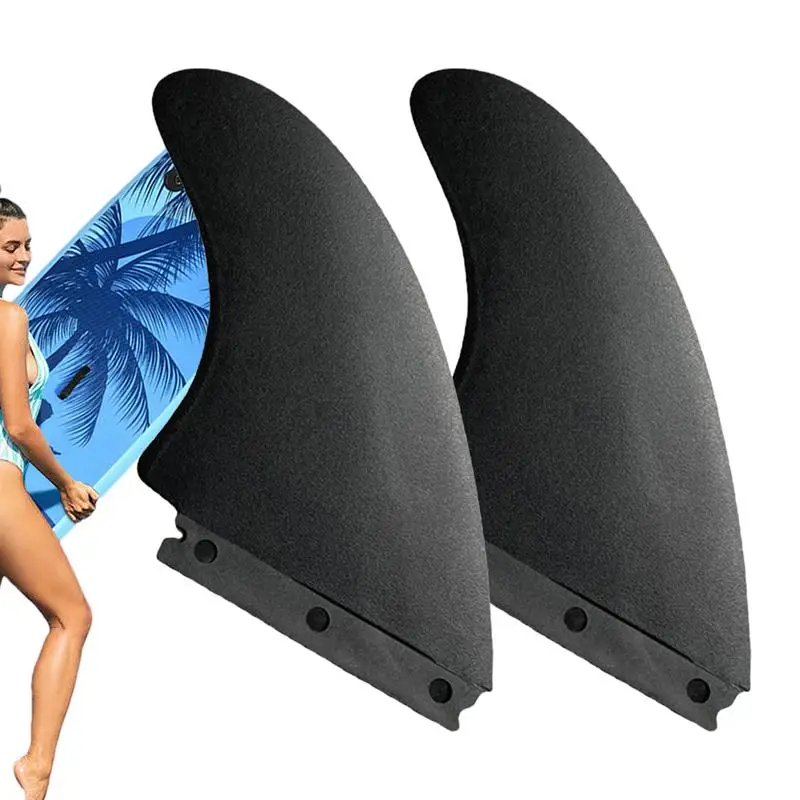 Paddle Board Fins Surf Fin & Paddleboard Fin Slide-In 2PCS Of Left And Right Surfboard Fin Replacement For Surfboard Stand-Up