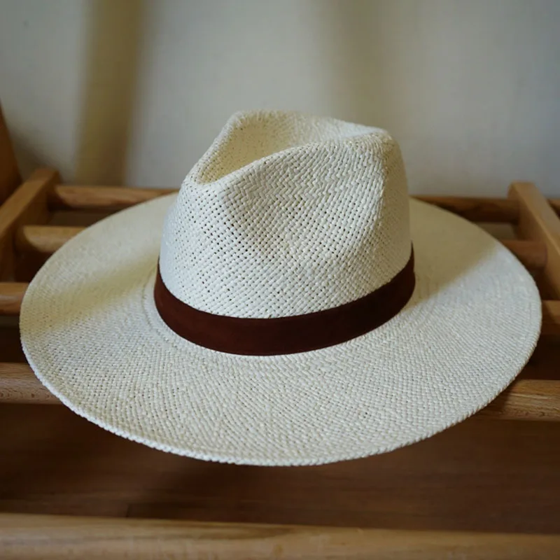 White Panama Hats Summer Fedora Hat for Men Women Sun Hats Wedding