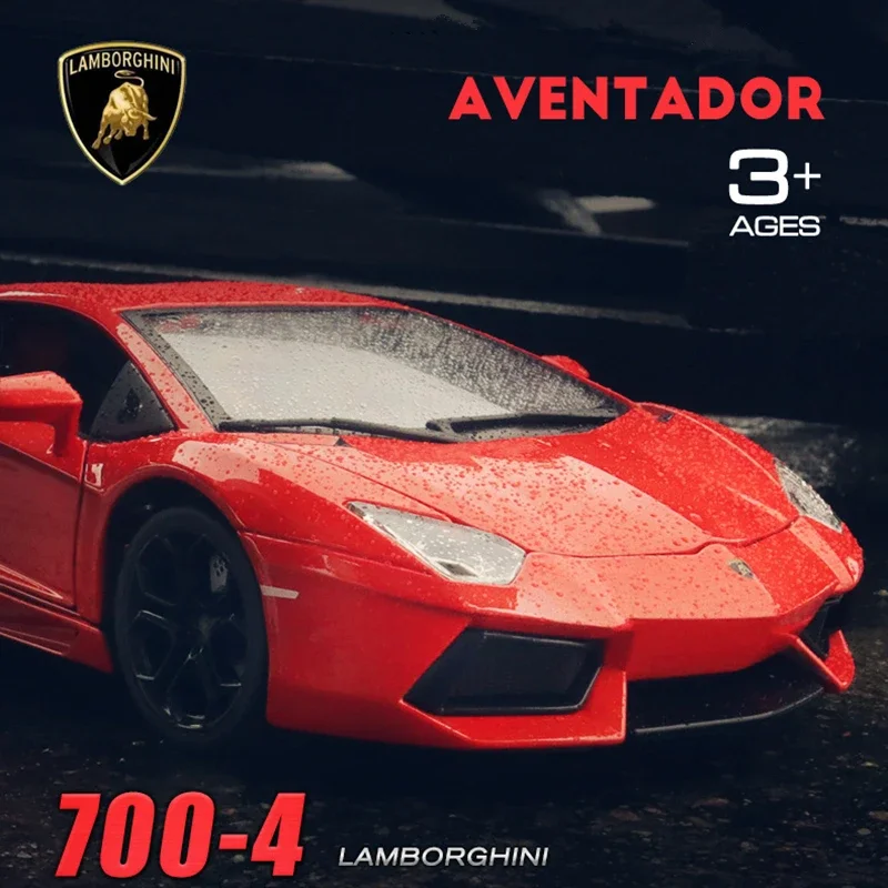 

Модель автомобиля из металлического сплава Bburago 1:18 Lamborghini, модель автомобиля, коллекция украшений, Подарочная игрушка, литье под давлением