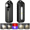 Mini LED Flashlight USB Rechargeable Bike Light Portable Pocket Flashlight Keychain Lamp Bicycle Taillight Flash Warning Light 2
