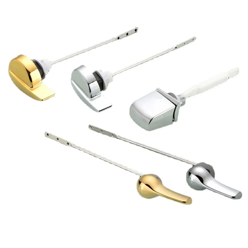 Universal Old One-piece Toilet Flush Lever Single Button Side Front Wrench Installation Tank Replacement Flush Switch