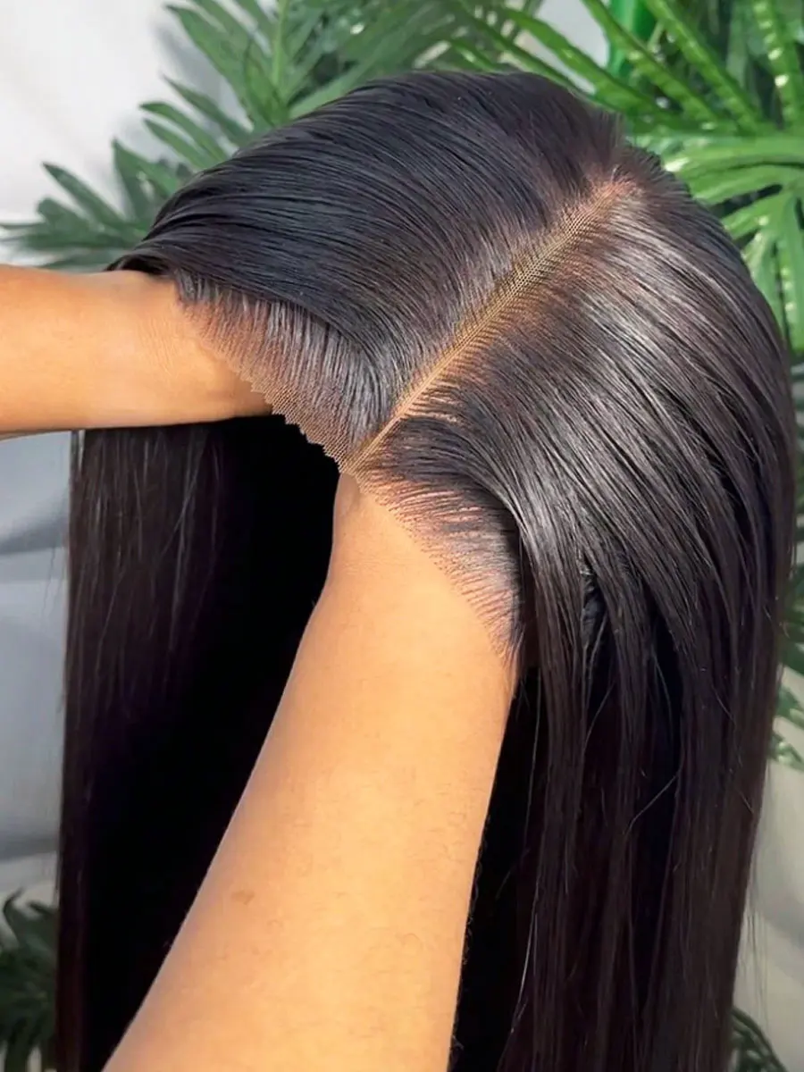 Straight Glueless Wig Human Hair Ready To Wear 5x5 Lace Closure Wigs 13x4/13x6 Human Hair Wigs Put on and go Wig Preplucked Hair 1
