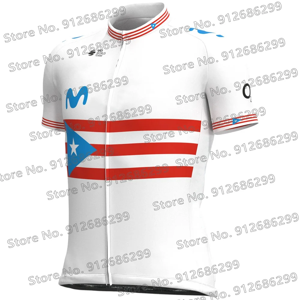 Cycling Jersey Set Puerto Rico 2022 Clothing Road Bike Bib Short Suit Bicycle Shirts MTB Uniform Maillot Culotte Ciclismo 2