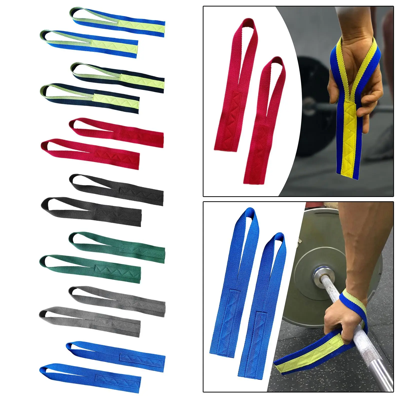 1 Pair Weight Lifting Straps, Wrist Wraps Equipment, Lightweight Deadlift Straps, Hand Grip Support for Workout Gym Dumbbell