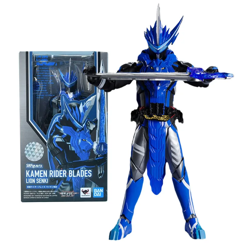 

Bandai Genuine Kamen Rider Model Kit Anime Figure SHF Kamen Rider Blades Lion Senki Collection Model Action Figure Toys Gifts