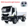 1/14 RC Hydraulic Metal DumpTruck 4x4 Remote Control Tipper Dumper Car Model Painted Assembled RC Toy with Light Sound Set 1
