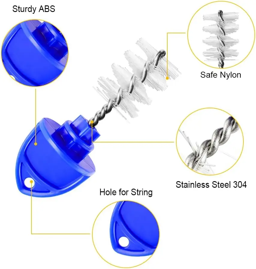 Beer Faucet Brush Tap Plug Beer Tap Cleaning Brush Cover Homebrew 5pcs/lot Faucet Capping Fit US & EU Faucets