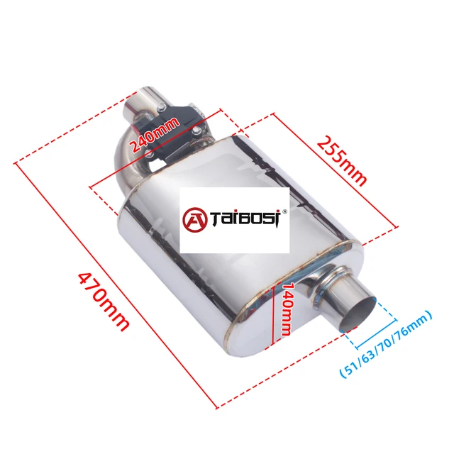 Valvola Di Scarico Elettrica In Acciaio Inox Con Telecomando - Universale Per Auto, 51mm - Foto 3