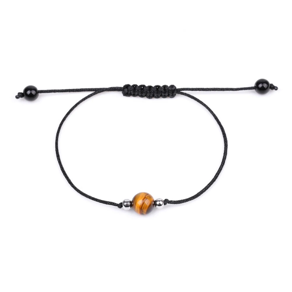Wholesale Bulk 4mm 6mm 8mm 10mm Tiger Eye Beaded Natural Stone Yoga Elastic Bracelet for Men Women