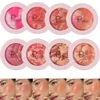 8 Colors Shimmer Blush Marble Baked Rouge Long-lasting Waterproof Matte Concealer Highlighter Blush Suitable for Valentine's Day 2