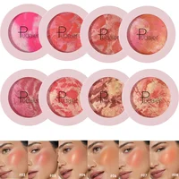 8 Colors Shimmer Blush Marble Baked Rouge Long-lasting Waterproof Matte Concealer Highlighter Blush Suitable for Valentine's Day 2