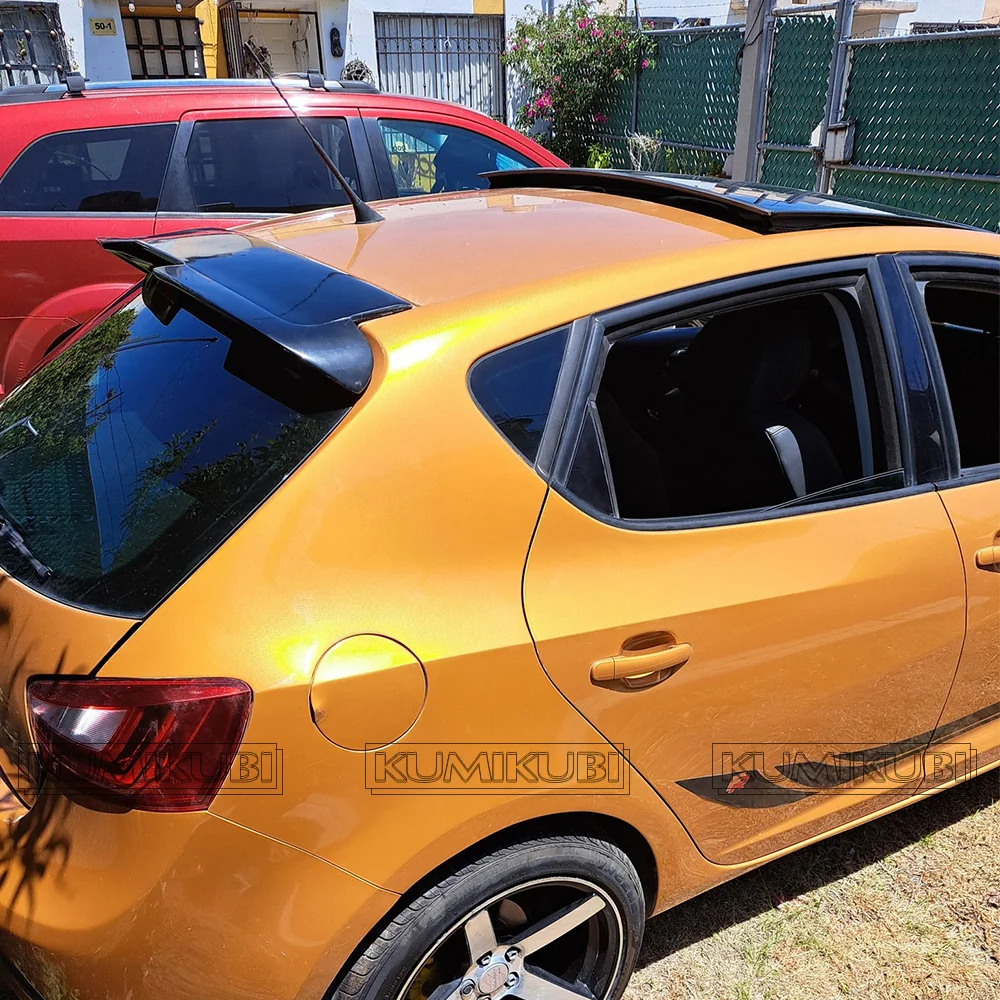 For Seat Ibiza MK4 6J Tsi Tdi 5 Door Hatchback 2009 2010 2011 2012 2013 2014 2015 2016 Rear Roof Spoiler Rear Trunk Tail Wing 5