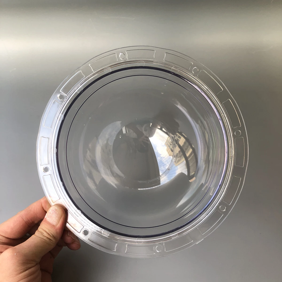 5.7 Inch Indoor Outdoor CCTV Replacement Plexiglass PC Hemisphere Security Camera Dome Housing Cover For Panasonic Camera