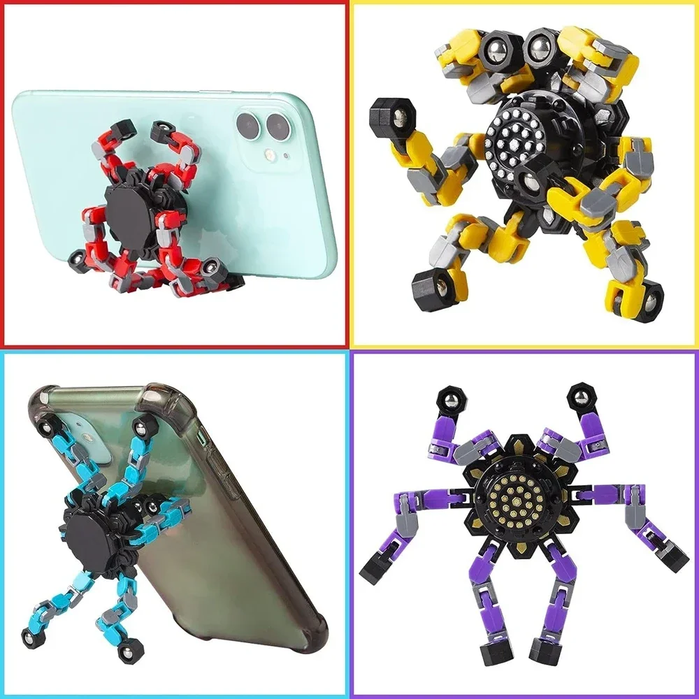 Creative Transformable Fidget Spinners Stress Relief Sensory Toys Fingertip Gyros Spinner Party Favors ADHD Autism Kids Adults 3