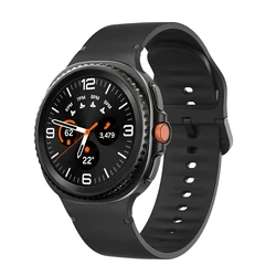 Premium Silicone Watch Band - Soft, Comfortable Strap for Your Galaxy Watch (Black  02)