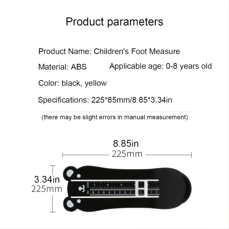 Foot Measurement Device for Kids Foot Length Measure Gauge Shoe Sizer Measuring for Infants Toddler Shoes Size Measuring Ruler Baby & Maternity