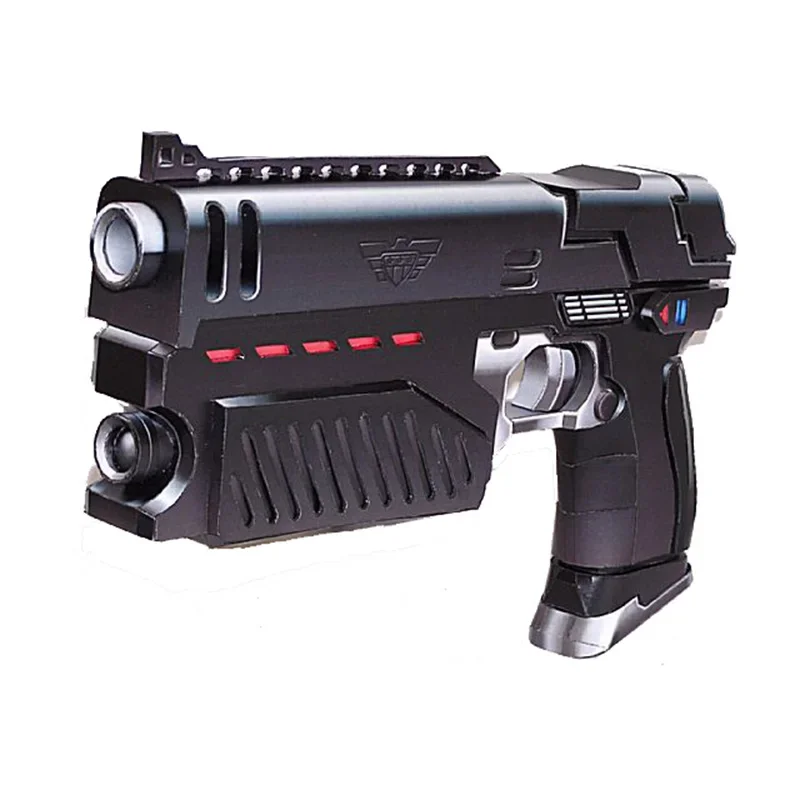 3D Papar Model Judge Dredd Pistol Scale 1 : 1 Firearms Handmade DIY Gun Toy For Cosplay 3d Paper Model Military Gun Toy