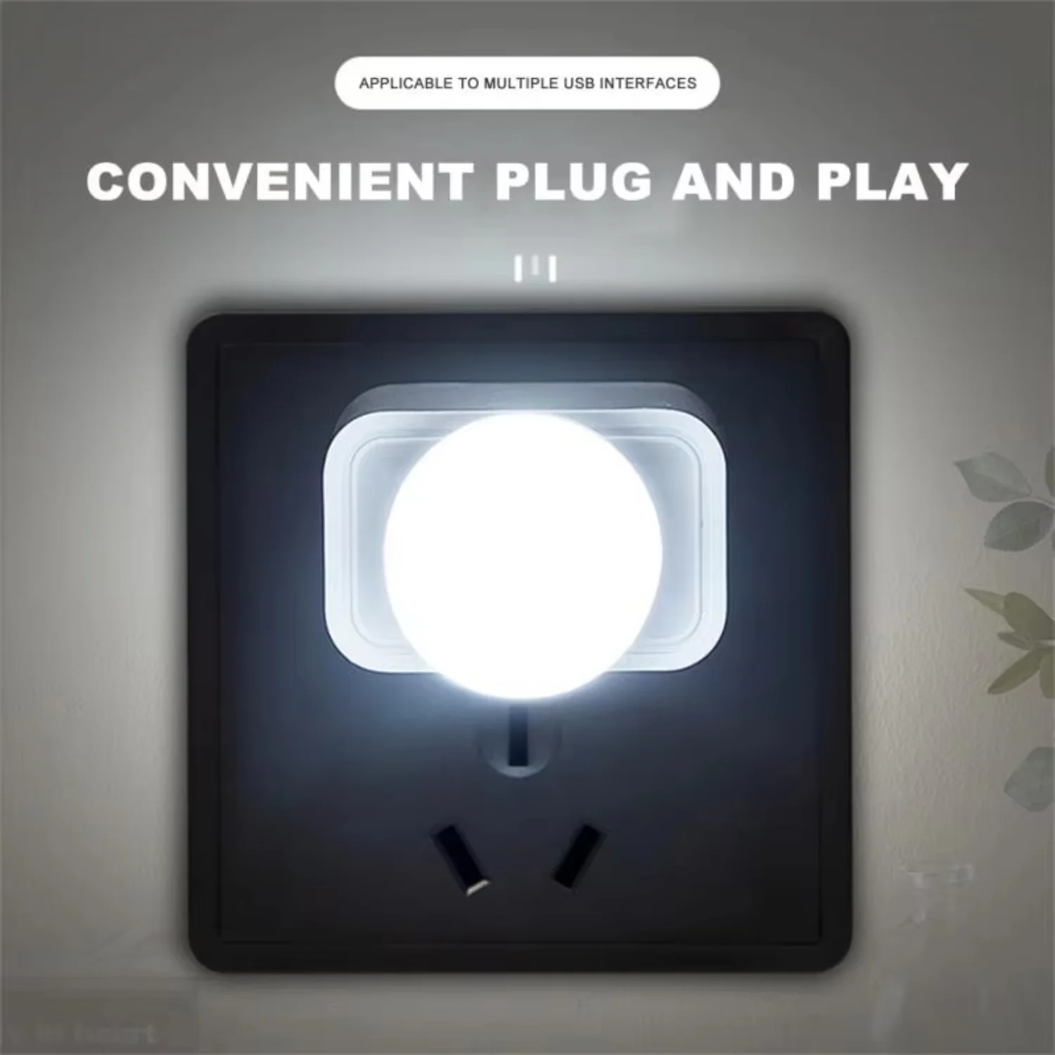 미니 USB 램프 LED 야간 조명, USB 플러그 램프, 파워 뱅크 충전, 책 조명, 소형 원형 독서 눈 보호 램