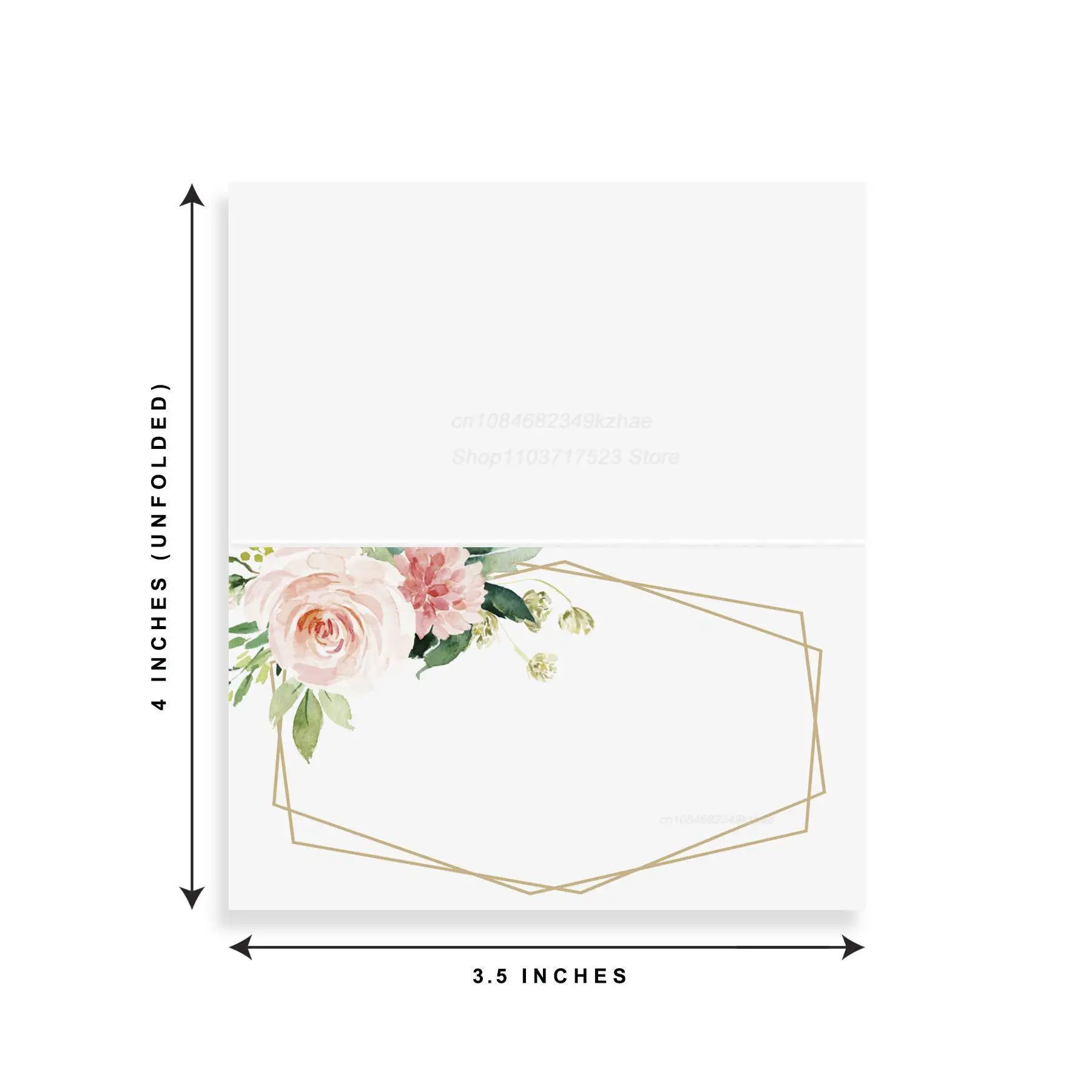 Simple Fresh Watercolor Flowers Wedding Seating Number Table Card Name Place Cards Christmas Birthday Party Greeting Card 10pcs greeting cards wedding table cards