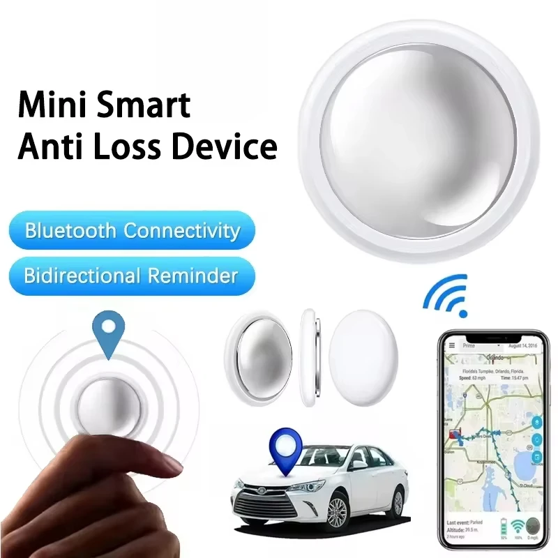 Mini GPS Tracker System Find My App Air Tag Smart Bluetooth Locator Child Finder Bag Anti-Loss Pet Collar With Tracker