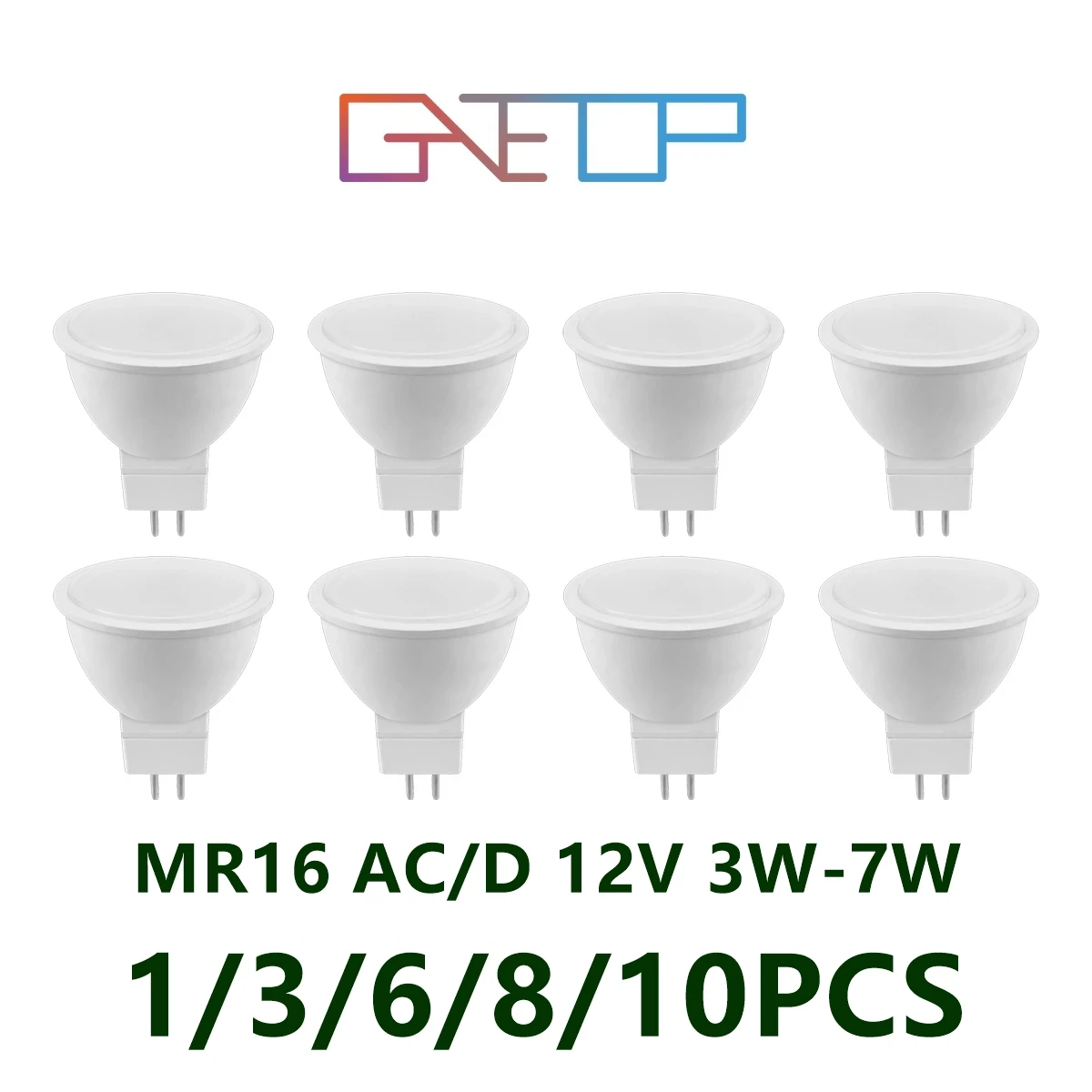 LED spot lamp MR16 GU5.3 AC DC12V 3W-7W Warm White Day Light LED Light Lamp For Home Decoration Replace 50W Halogen Spotlight