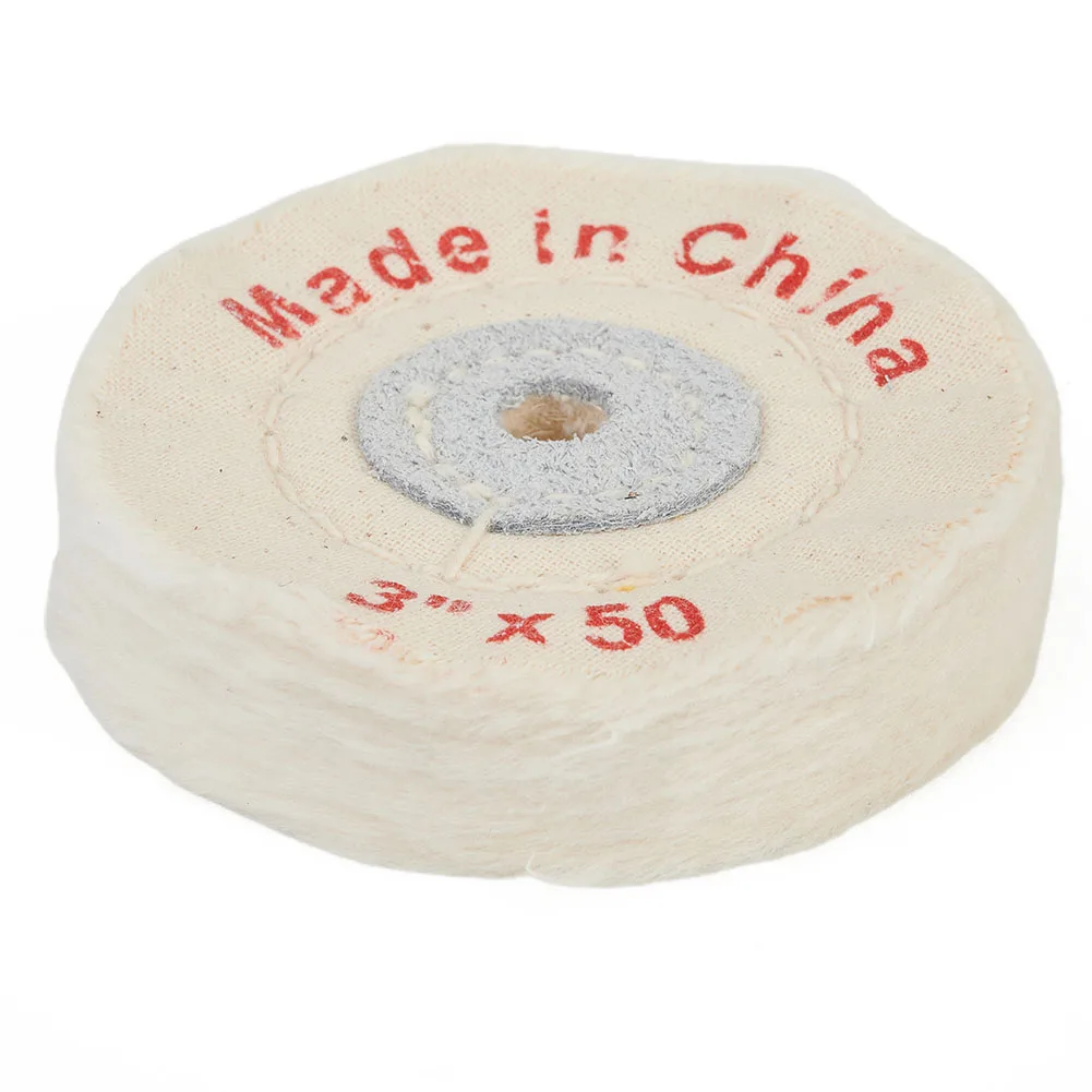 

3inch Cotton Cloth Buffing Polishing Wheel Buffer Polish Jewelry Grinder Pad For Gold Silver Jewelry Mirror Round Wheel