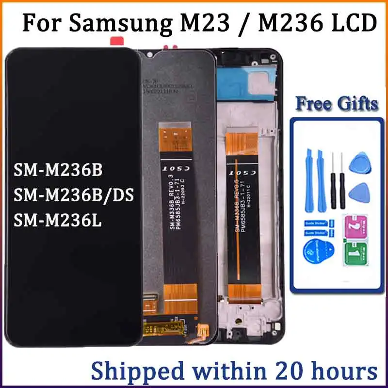 삼성 SM-M236B 터치 스크린 디지타이저 LCD 디스플레이, 삼성 M23 M2..