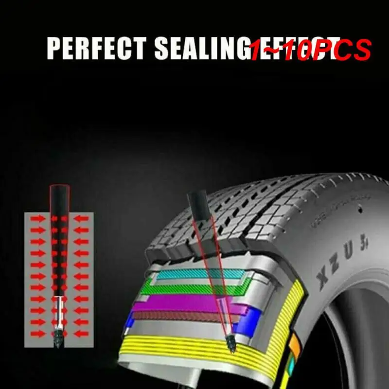 

1~10PCS Mini Vacuum Tire Repair Nail Kit for Motorbike Car Scooter Portable Tubeless Tyre Puncture Rubber Screw Patches Tool Set