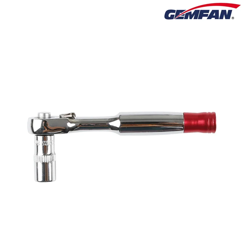 Gemfan 래칫 스크루 드라이버 소켓 렌치, 1/4 인치, 8mm