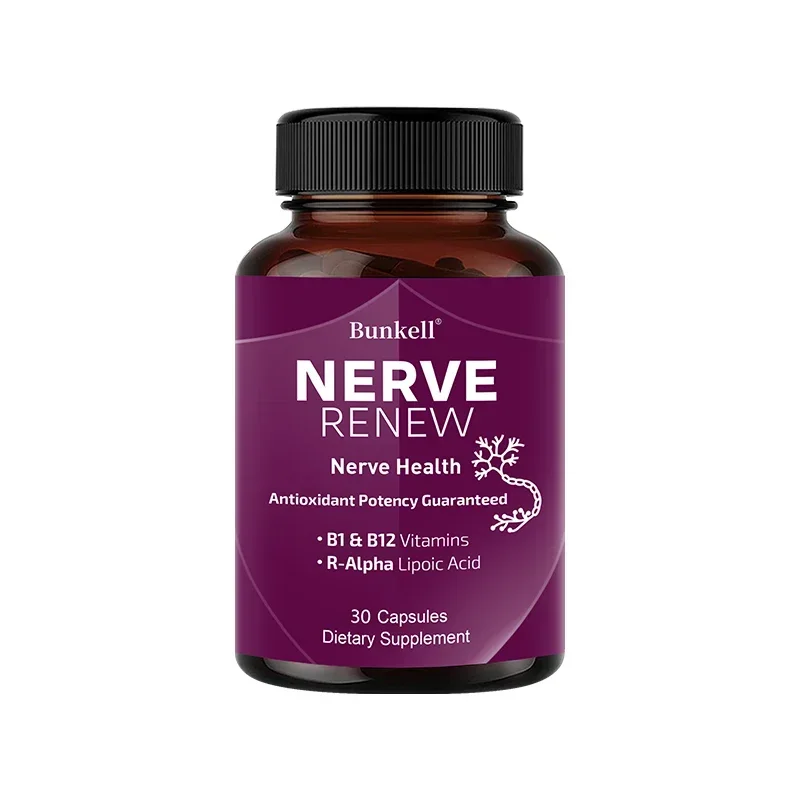 Nerve Support Supplements - Supports Healthy Nerve Function, Blood Flow, Circulation,Antioxidant,120 Capsules