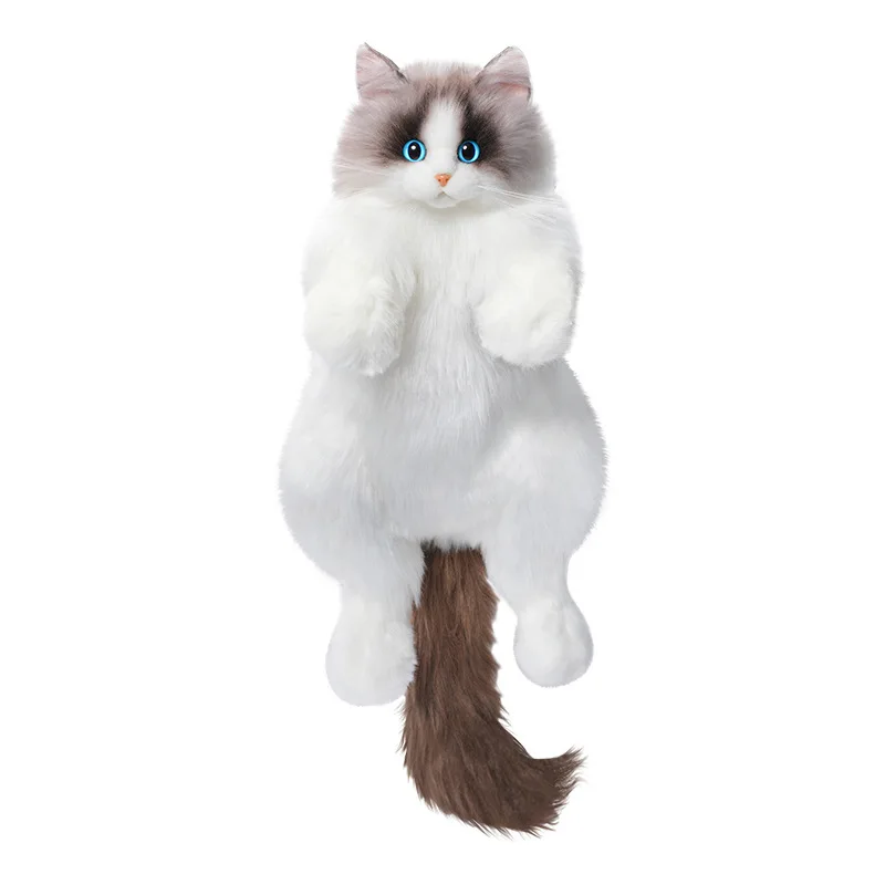 Super Realistic Plush CAT Backpack Travel Storage Shopping Bag Cat School Bags Cute Cartoon Stuffed Bag Girl Gift