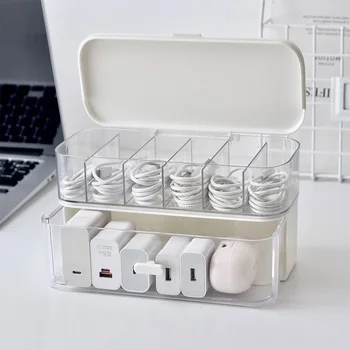 Transparent Cable Organizer Box 1