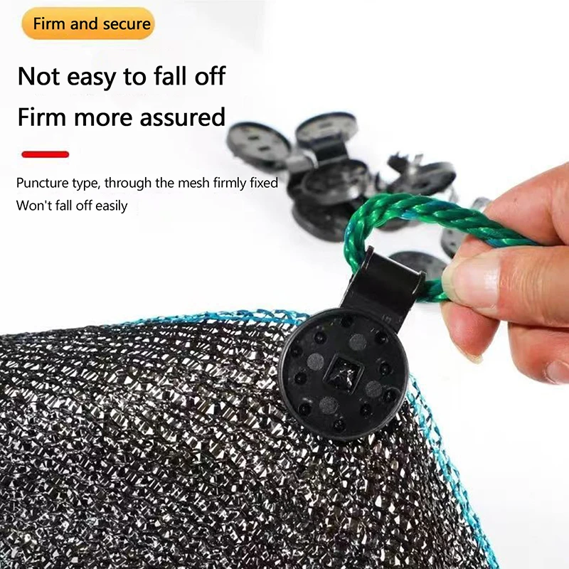 100Pcs Shade Cloth Plastic Clips Sun Shade Net Clips Greenhouse Fabric Fixing Clamps Grommet Fence Netting Hook plant clips