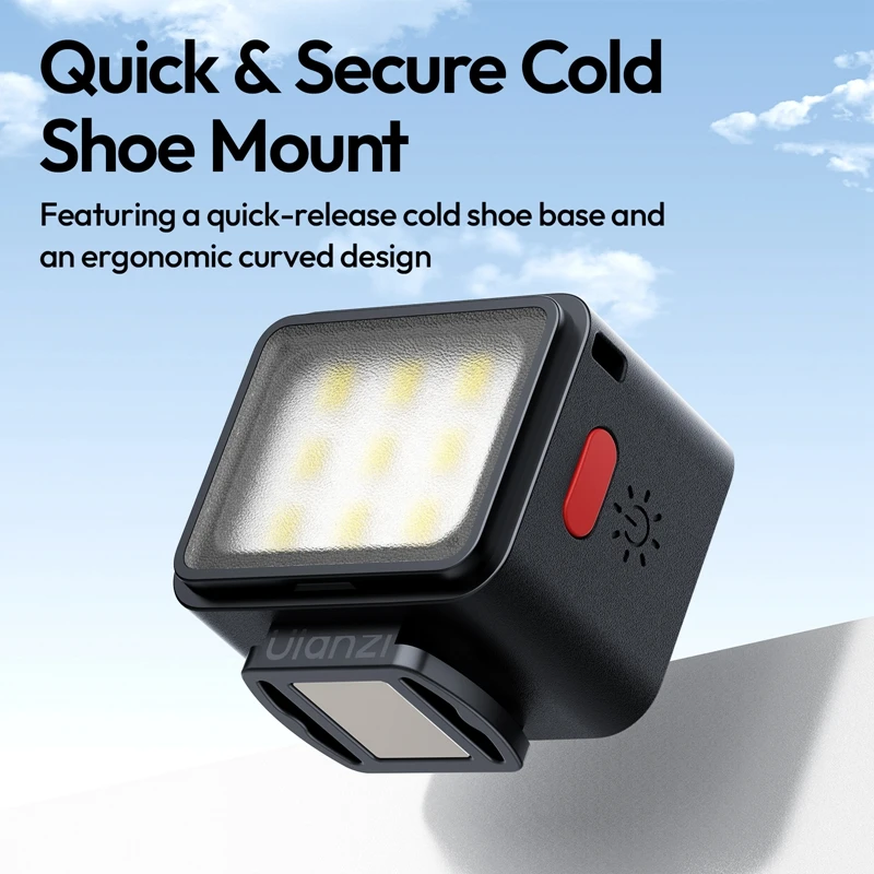 Ulanzi DG01 Cube Light Mini Photography Light for action Cameras Tripods Selfie Live Streaming Vlog Product Shots Video Call