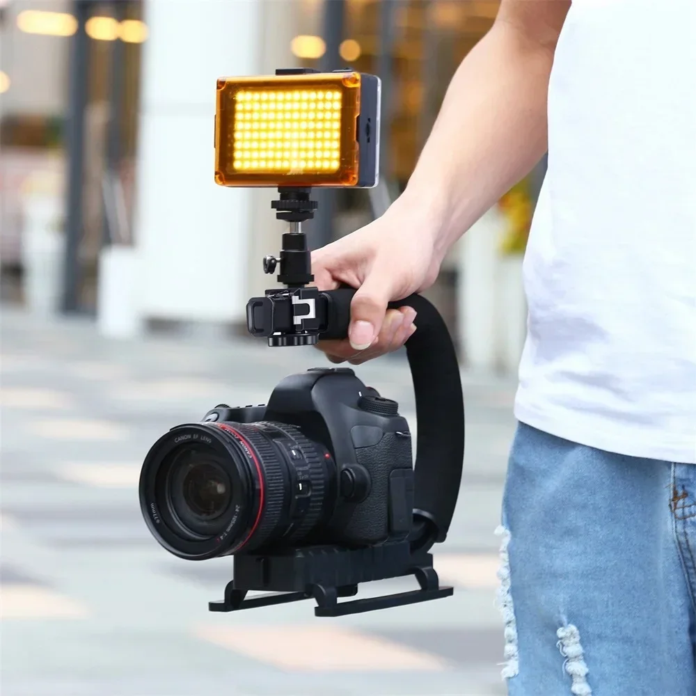 범용 카메라 스태빌라이저, 핸드헬드 C 프레임 사진 스태빌라이저, DSLR SLR DV 카메라 휴대폰용