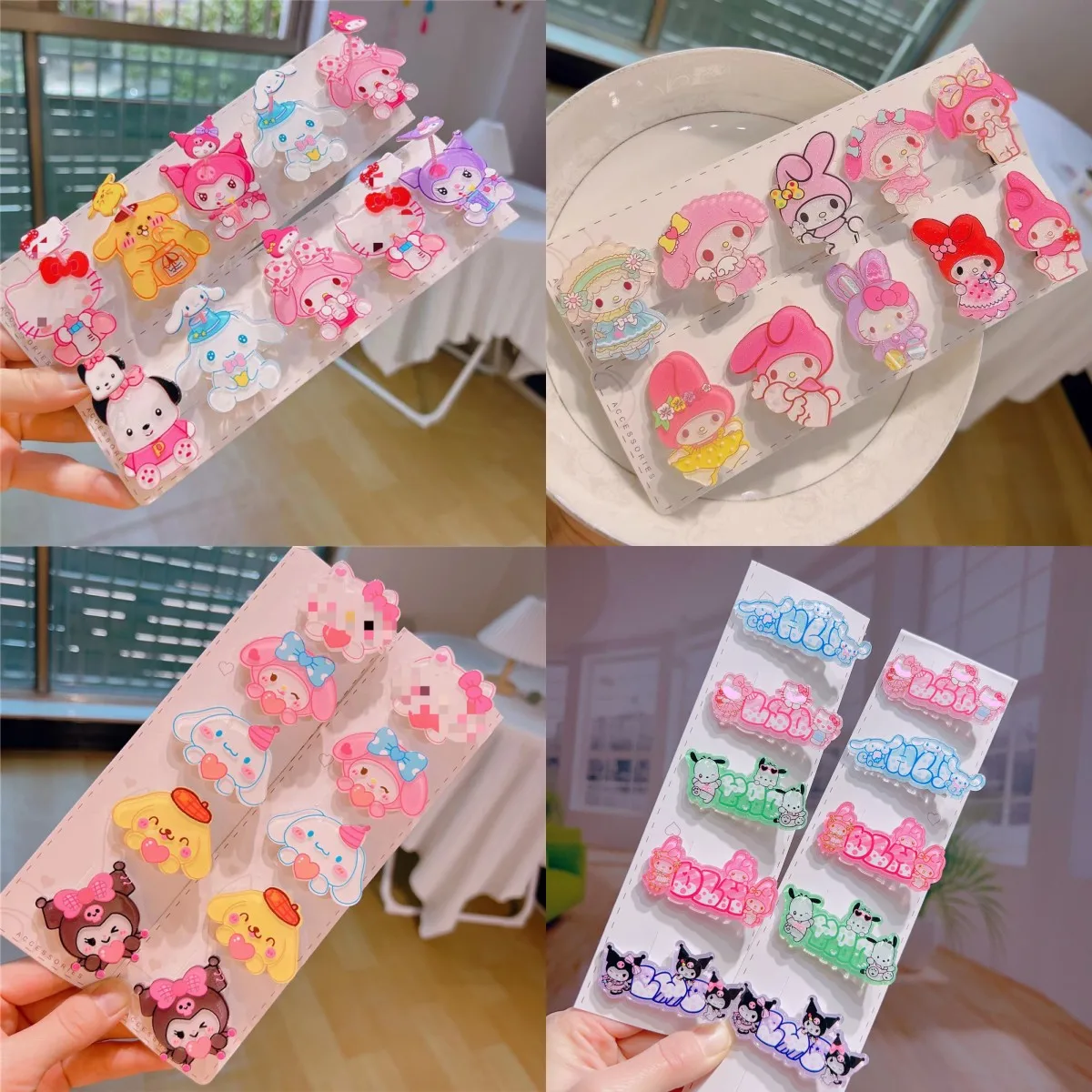 

Милая мультяшная Мелодия Sanrio, Детские аксессуары для волос, школьная челка, зажим, аксессуары для прически, оптовая продажа