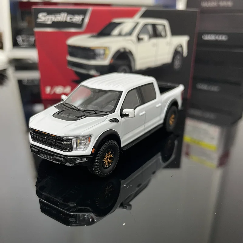 1:64 뉴 마스디 스 포드 F-150 랩터 시뮬레이션 합금 다이캐스트 자동차 모델 맞춤형 어린이 장난감 컬렉션 선물 장식품